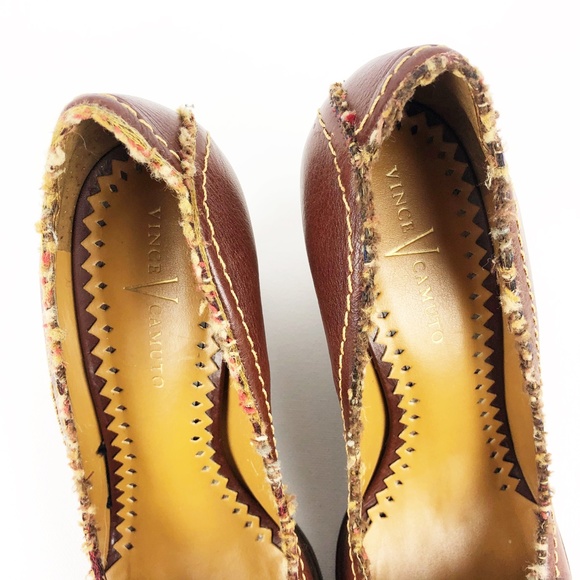 Vince Camuto Tweed Button Wedge - Picture 3 of 14